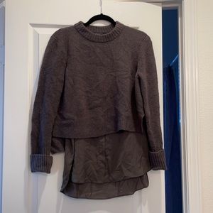 All saints mid sweater with undershirt